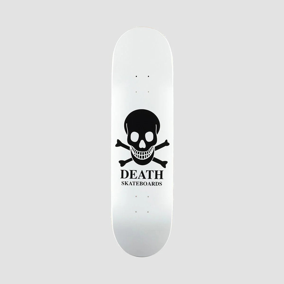 Death Skateboards WHITE OG SKULL Deck (Sizes in listing)