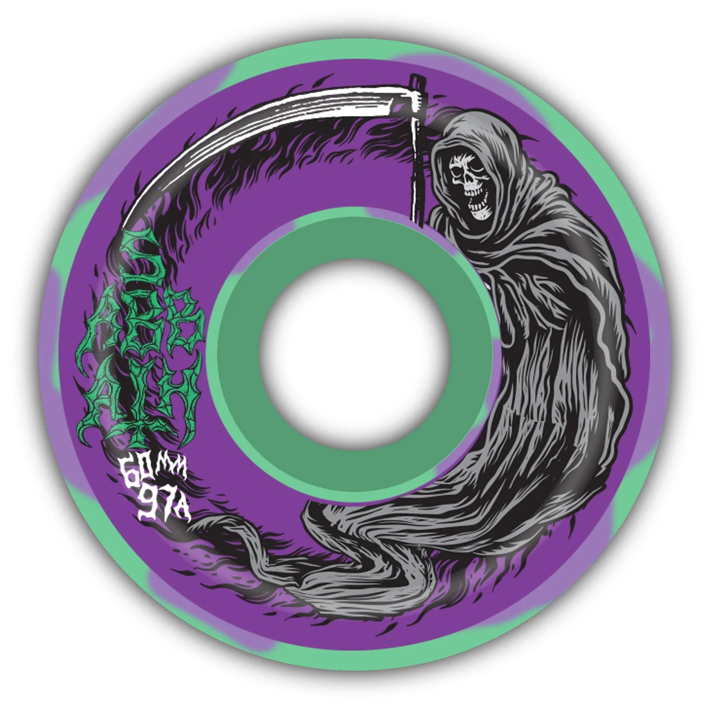 Sabbath Wheels Death Wizard | 60mm Conical | Devil's Formula Wheel | 97a Duro