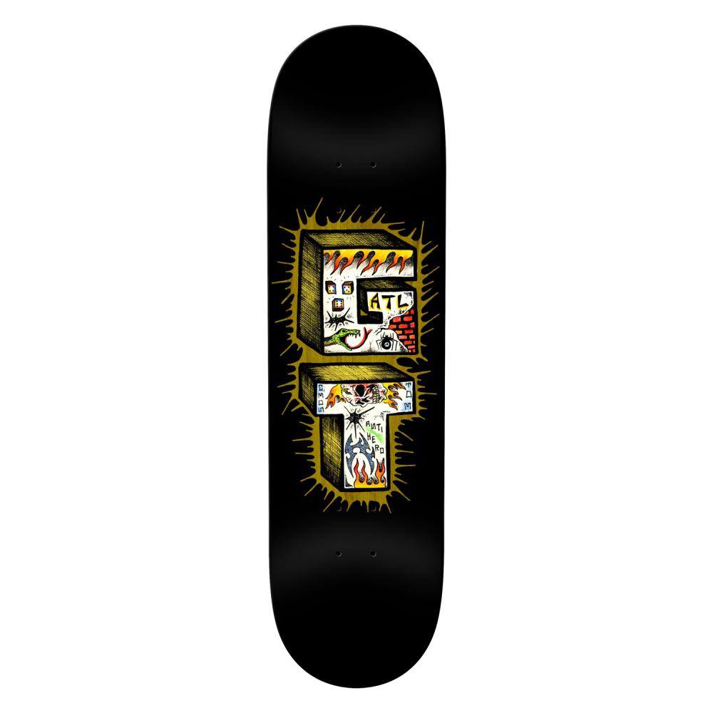 Anti Hero Grant Stacked Black 8.38" Deck