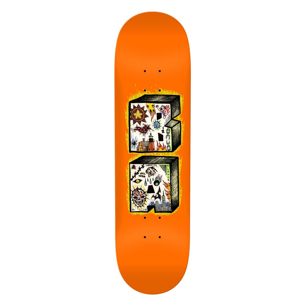 Anti Hero B.A. Stacked Orange 8.75" Deck