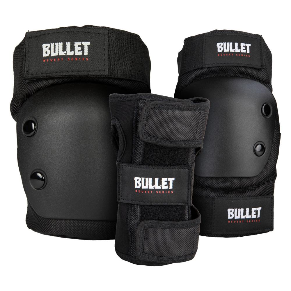 Bullet Triple Padset Revert Combo Junior Black XS JNR