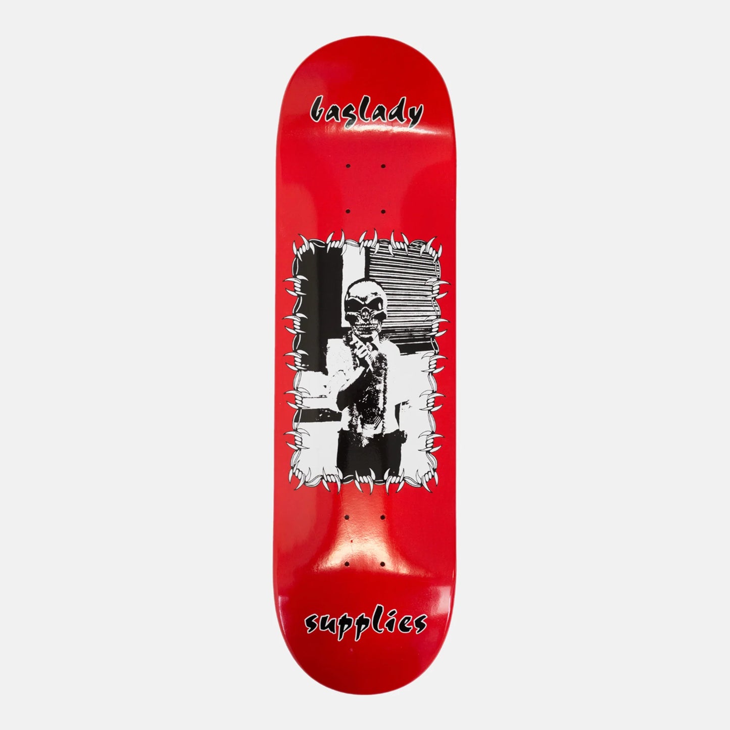 Baglady Supplies ‘Skull Crusher’ Red Dipped 8.375" Deck
