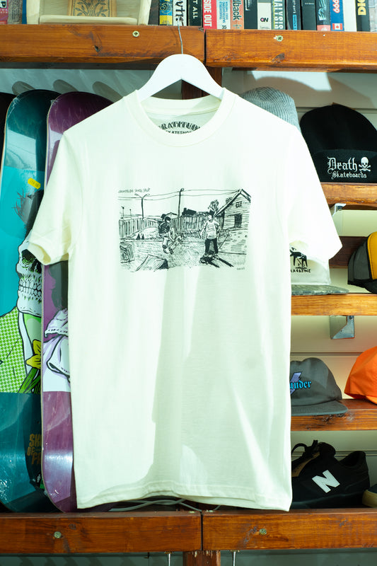 Gratitude Skateshop Kenji Goto Launch Ramp Off White T-Shirt