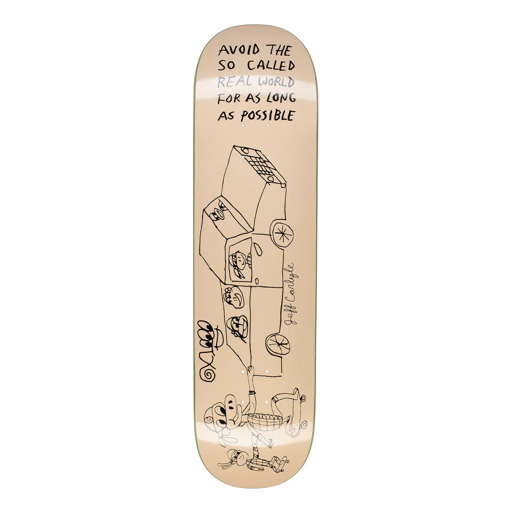 GX1000 Jeff Carlyle Avoid The So Called Real World Deck (Peach) 8.25"