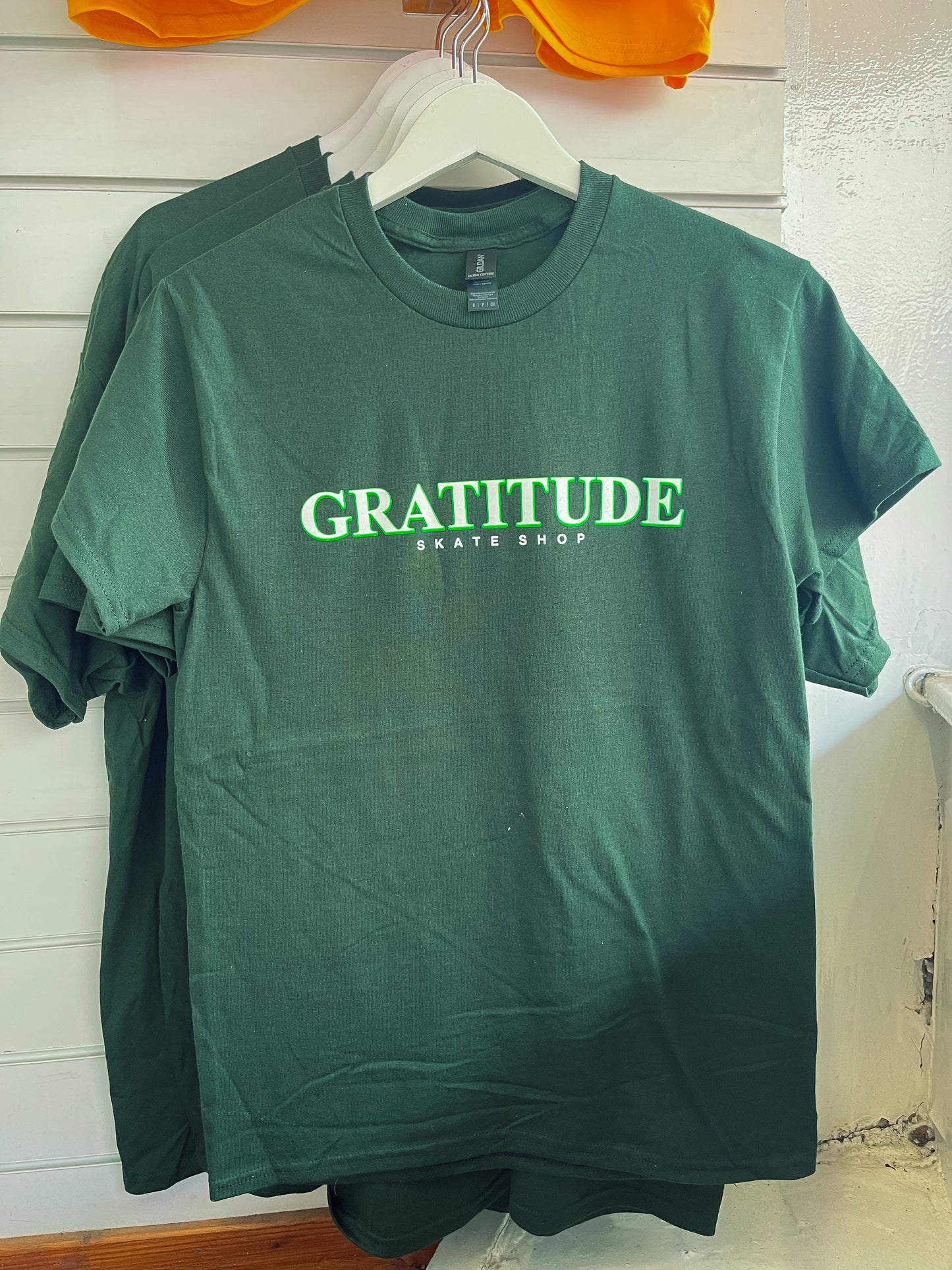 Gratitude Skateshop OG Logo Forest/White/Neon Green