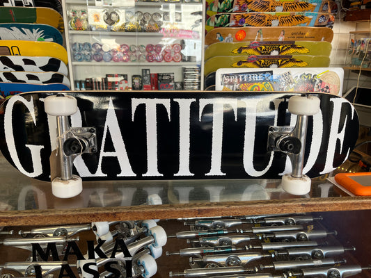 Gratitude Crystalized 7.5" Deck with Sushi Hollow Trucks, Ricta Sparx 51mm 99a Wheels and Spitfire Burners Bearings Undercarriage Kit.