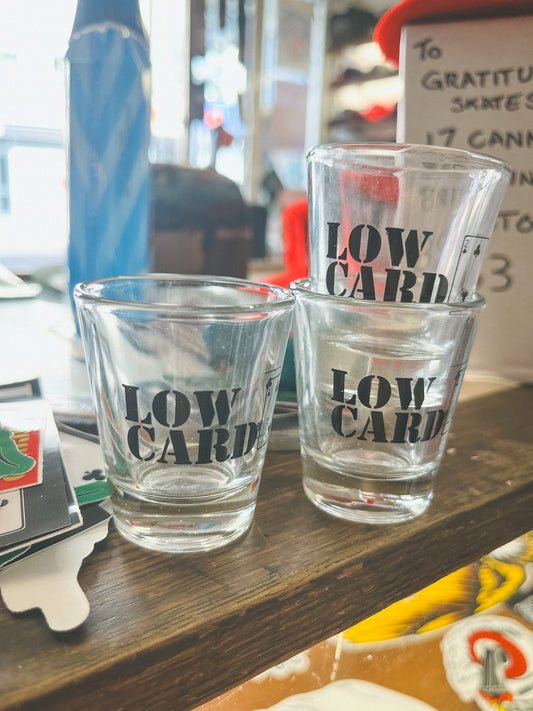 Low Card Magazine Shot Glass