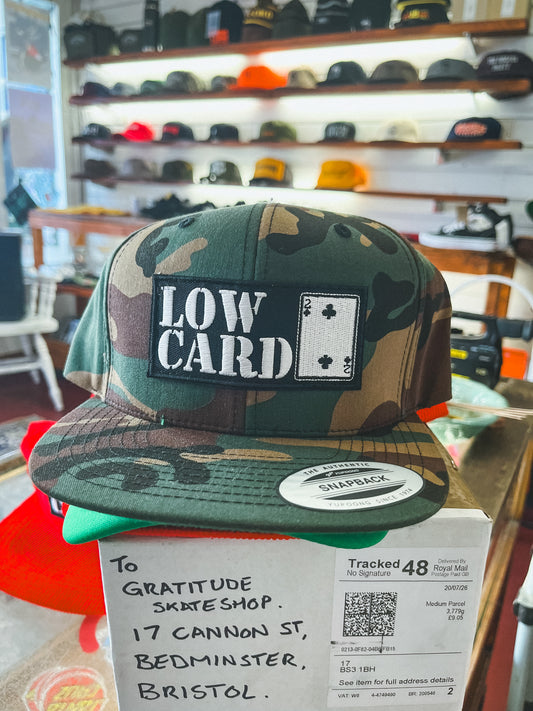 Low Card Magazine Camo Snapback
