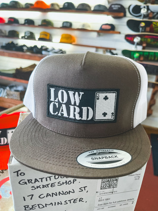 Low Card Magazine Brown / White Snapback