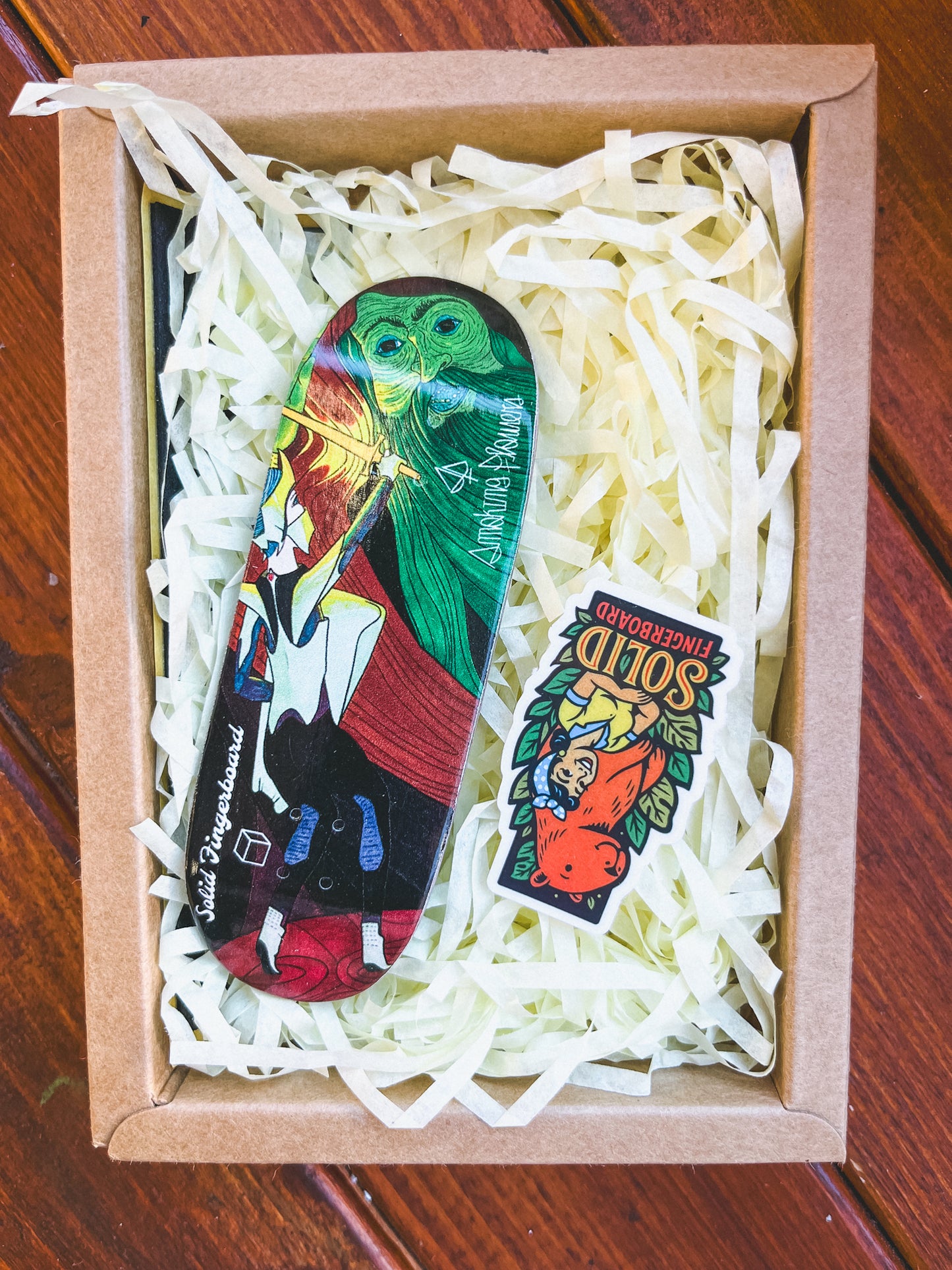 Solid Fingerboards Deck in Box Giant Slaying Egg Shape