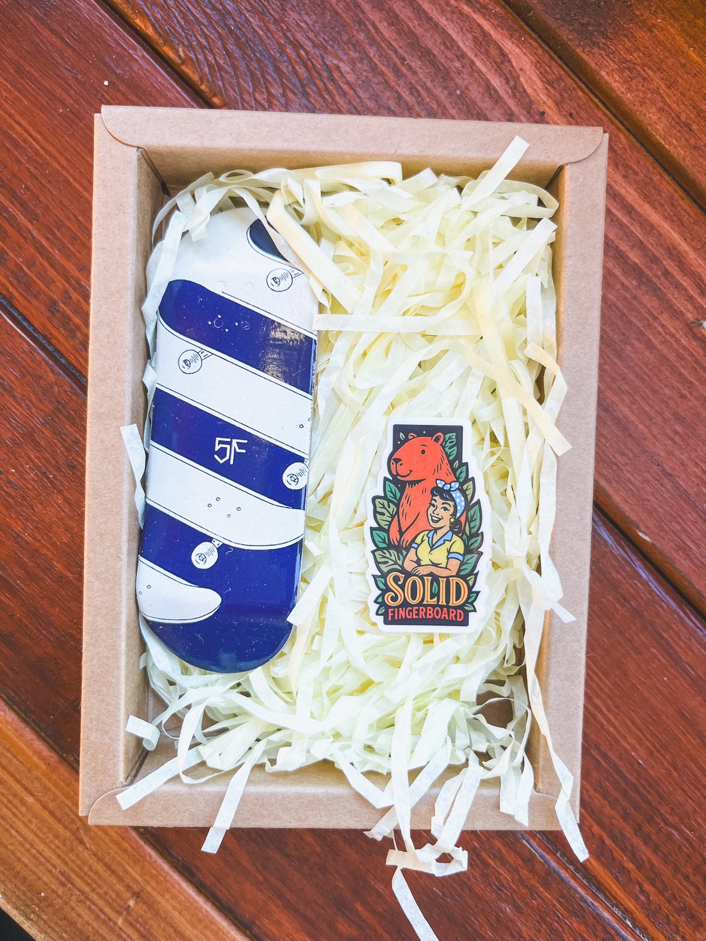 Solid Fingerboards Deck in Box '5F' Popsicle