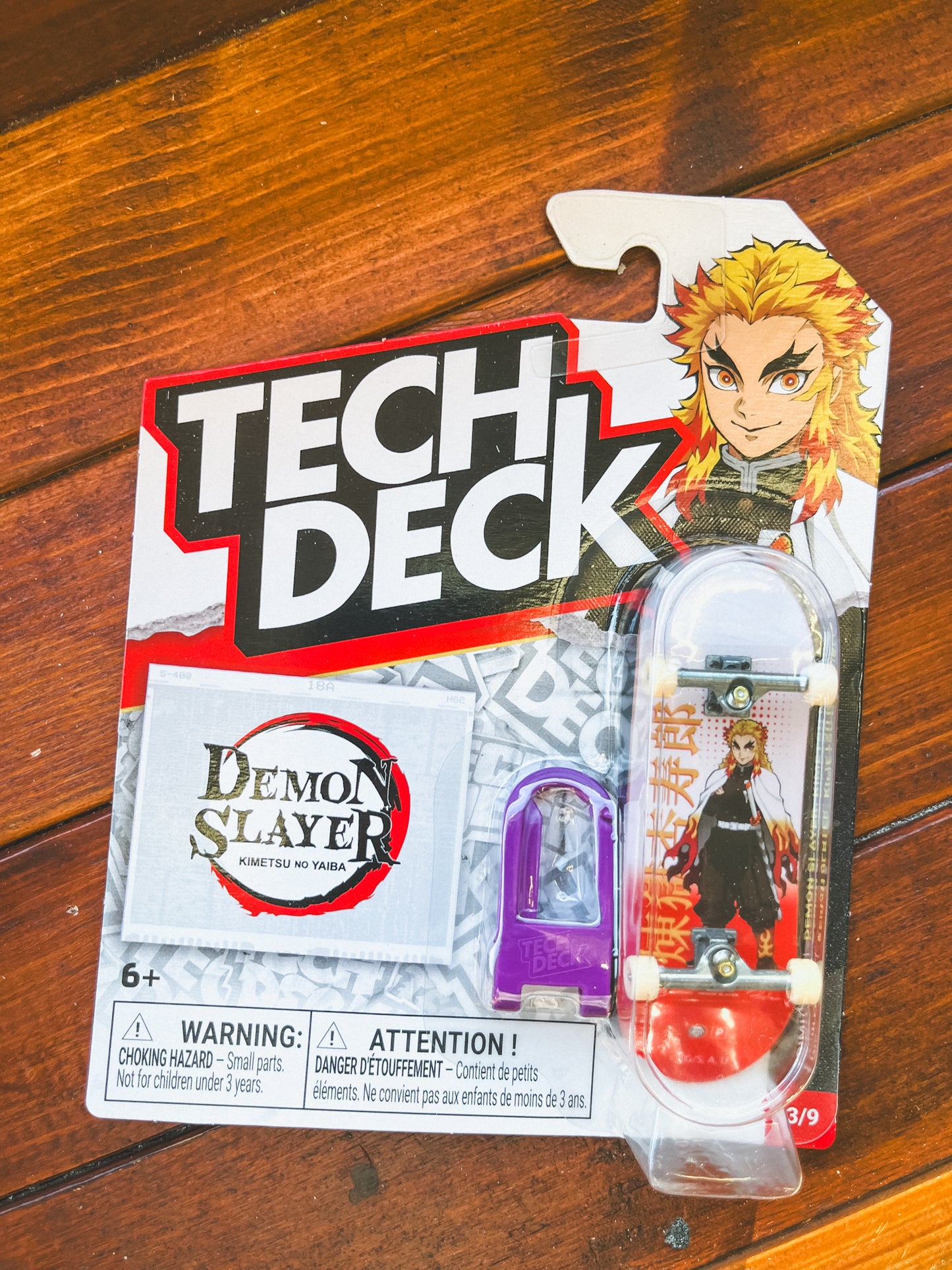 Tech Deck 96mm Fingerboard (M52) Primitive / Demon Slayer: Kimetsu No Yaiba 3/9