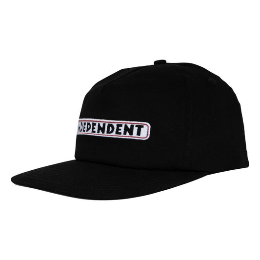 Independent Cap Bar Logo Black