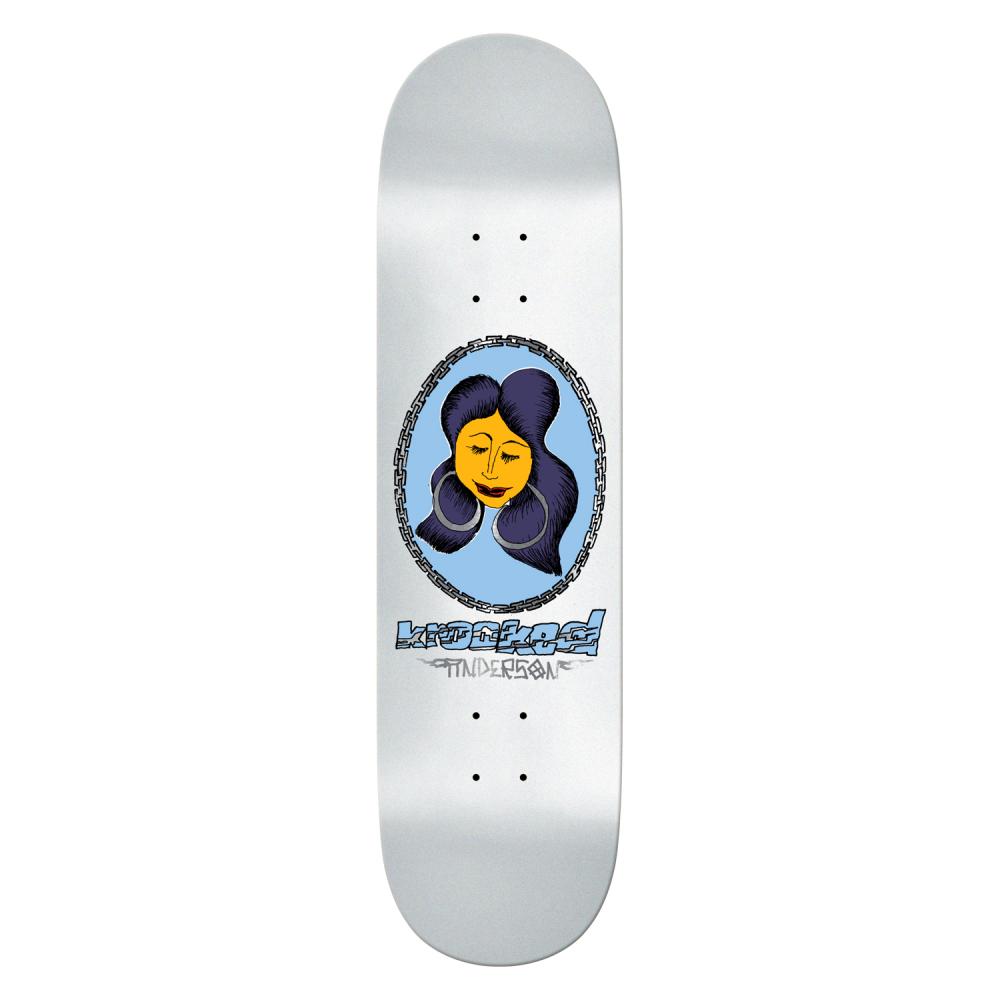 Krooked Manderson Chain Frame White 8.38" Deck