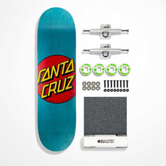 Santa Cruz Complete Kit Classic Dot	Blue 8.5"