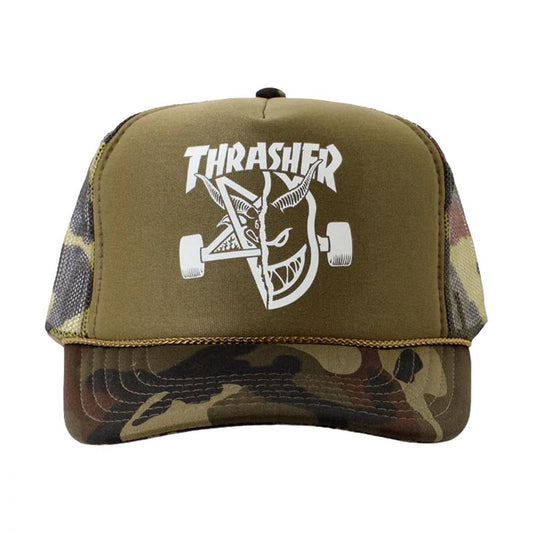 Thrasher x Spitfire Cap Thrash & Burn Trucker Camo