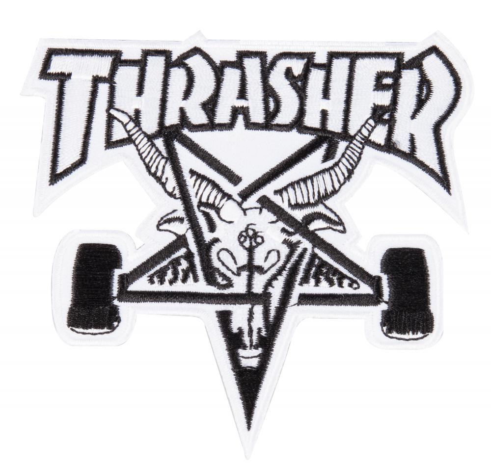 Thrasher Patch Skategoat White / Black