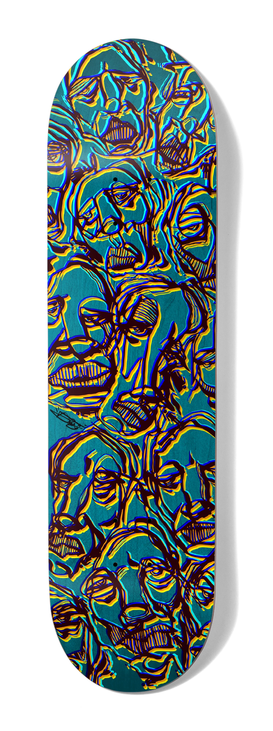 GIRL SKATEBOARD DECK SAIZ FACES SIMON BANNEROT 9"