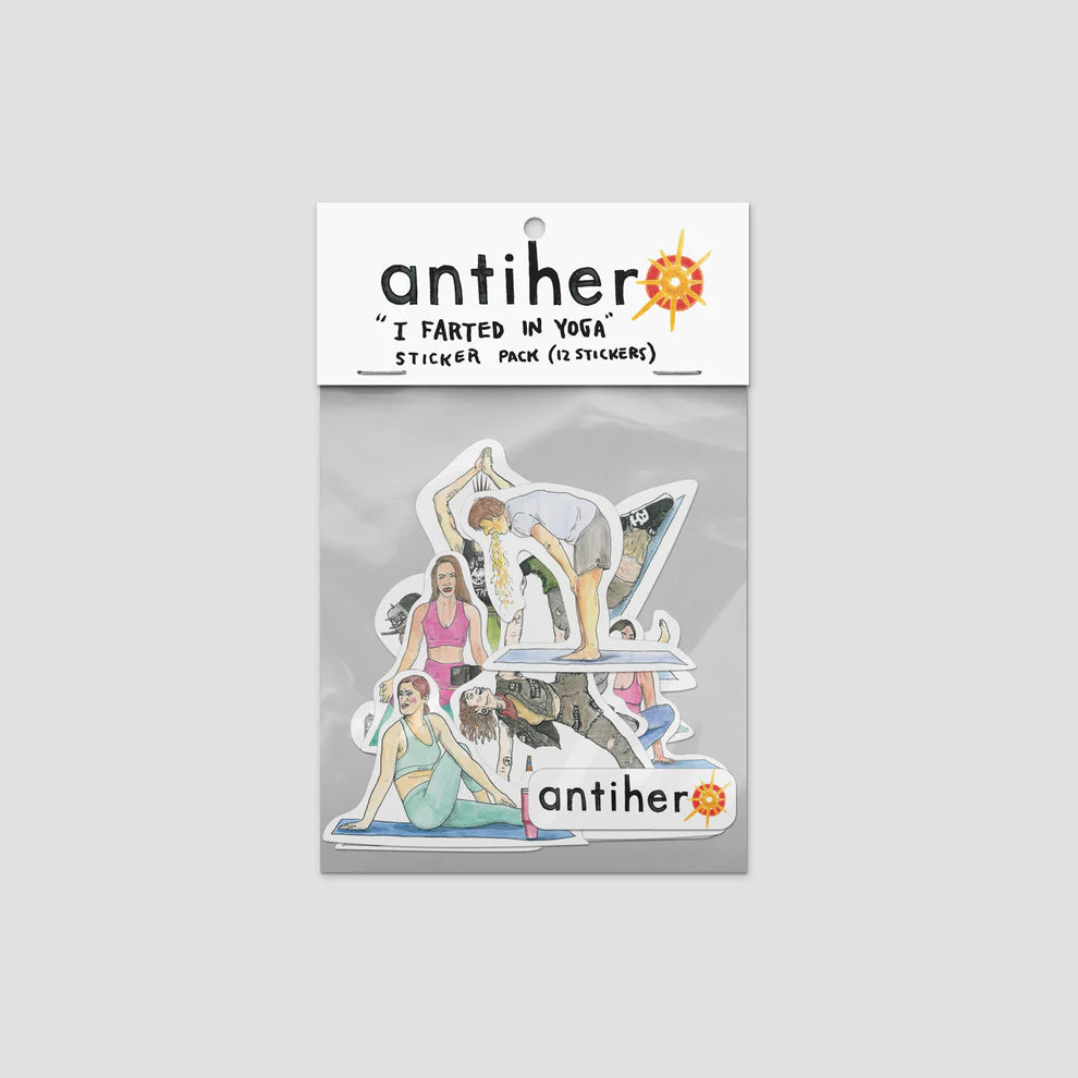 Anti Hero 'I Farted in Yoga'Sticker Pack