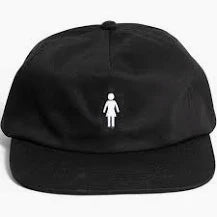Girl OG Micro Embroidered Cap Black