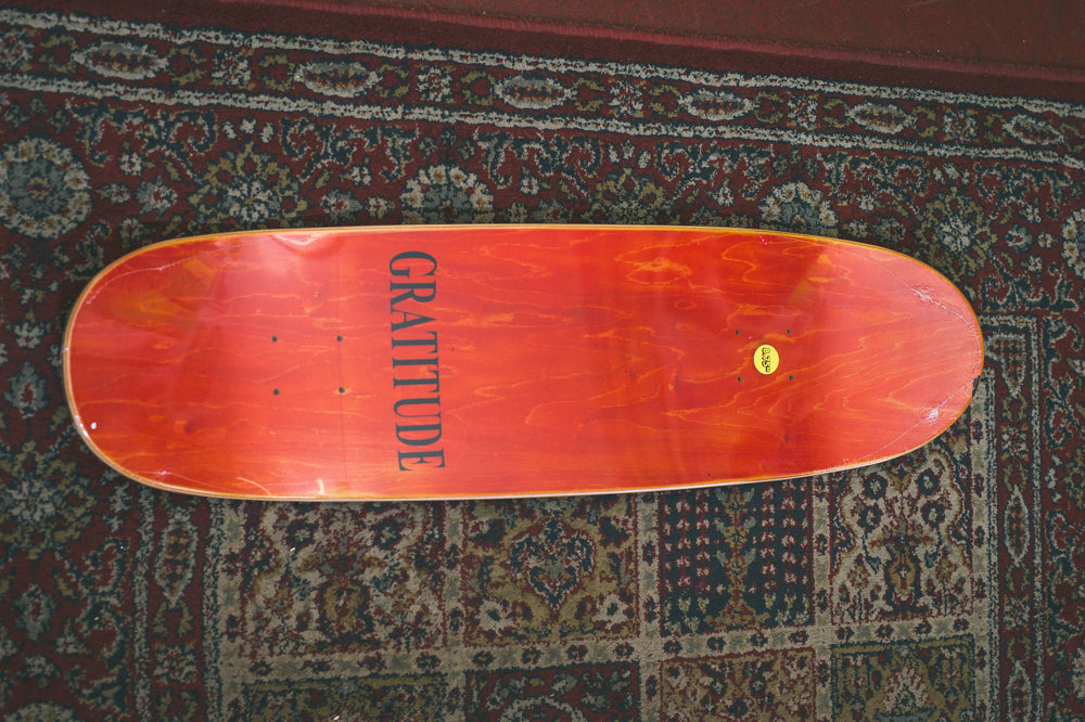 Gratitude Skateshop 'Crystalized Type' 9.5" Egg Deck
