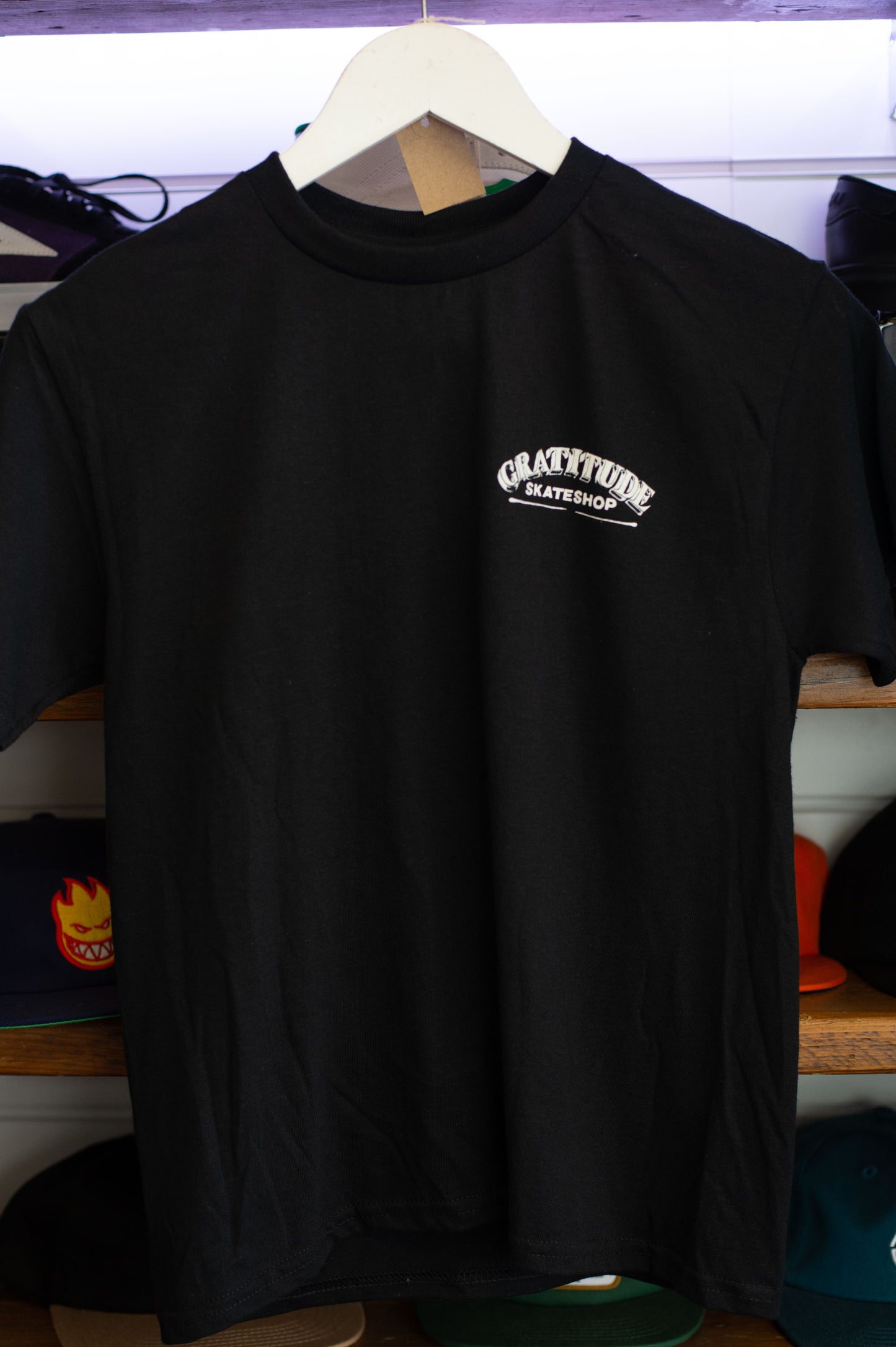 Gratitude Skateshop Mr Finbar Kids T-Shirt Black/White