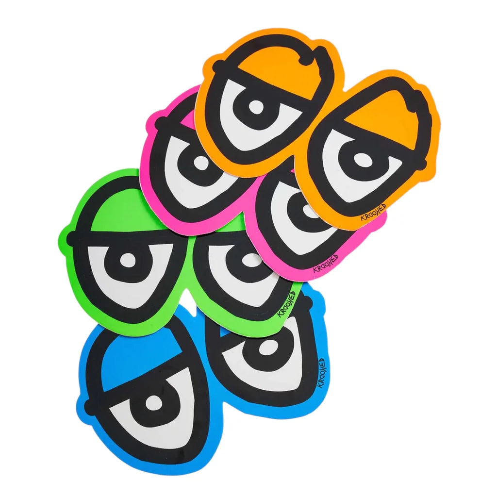 Krooked Eyes Di-Cut Sticker (Assorted) Size Small