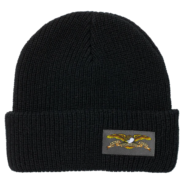 AntiHero Full Eagle Label Beanie (Black/Grey)