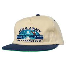 Real 3Rd & Army Cap (Natural/Navy) - O/S