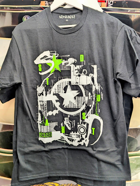 Stardust Black / Green / White T-Shirt