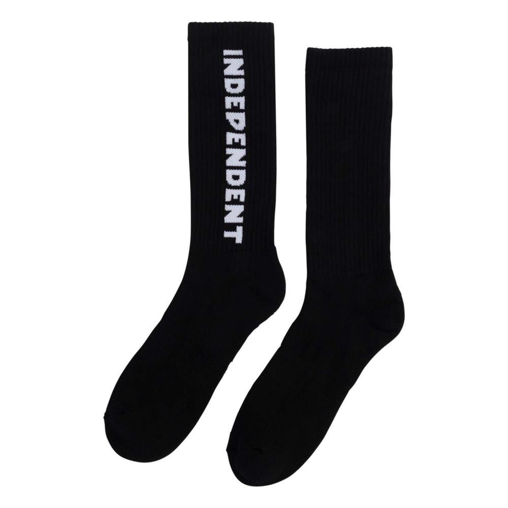 Independent Socks Baseline Mid Crew Socks Black 9‑11 ADULT
