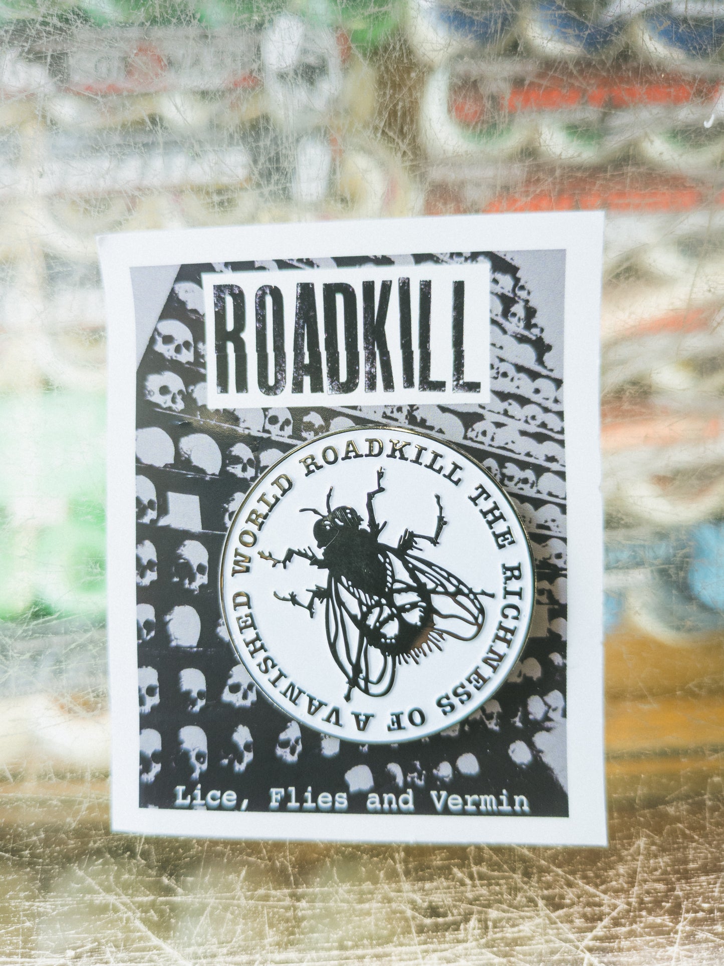 RoadKill Fly Enamel Pin Badge