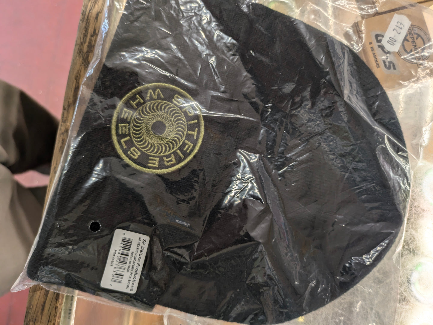 Spitfire Wheels Black Beanie