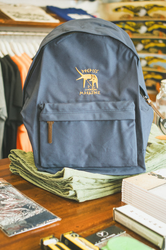 Dogpiss Magazine DeltaMojo Blue/Gold College Backpack