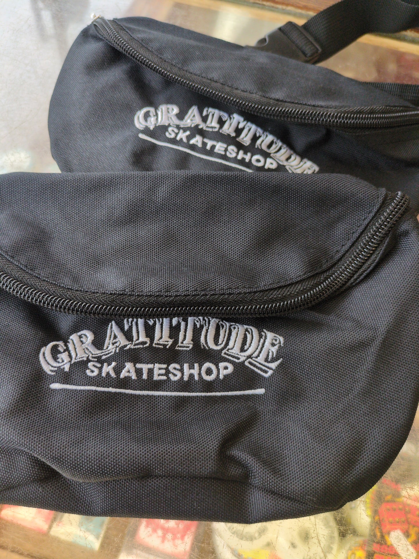 Gratitude Skateshop Bum Bag Black/Silver