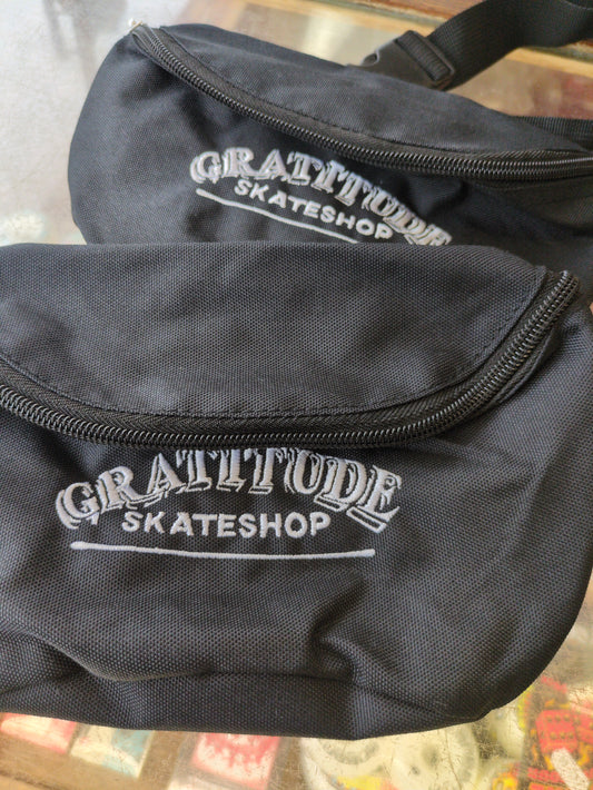 Gratitude Skateshop Bum Bag Black/Silver