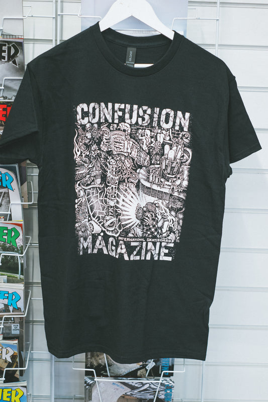 Confusion Skateboard Magazine 'Pool' Black T-Shirt