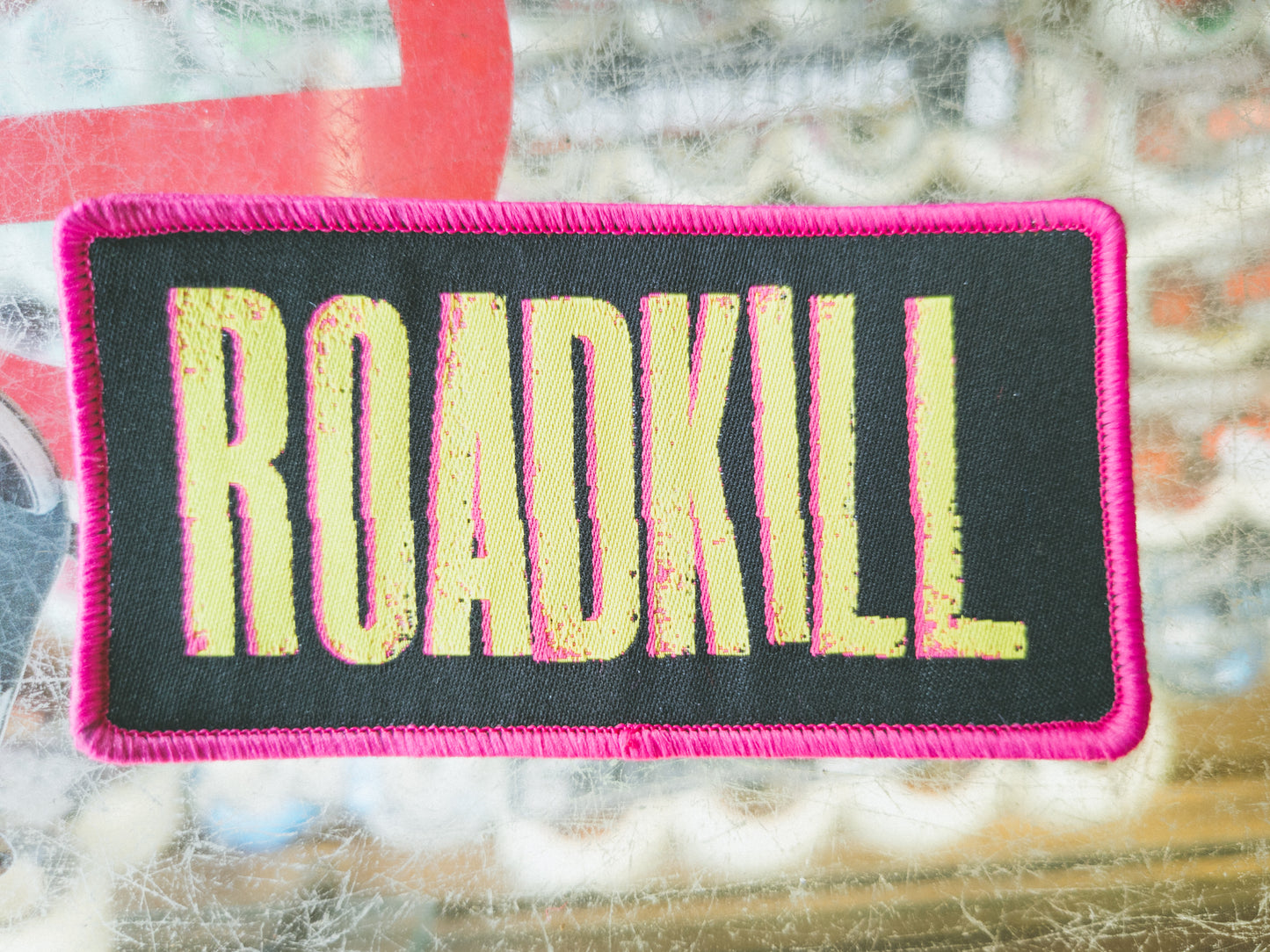 RoadKill Pink Logo Patch