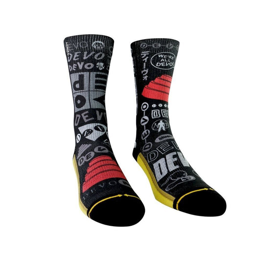 Merge4 Devo Obsesso Classic Crew Socks -One Size / Black