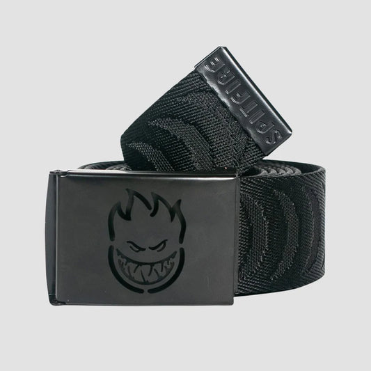 Bighead Cut Out Crescent Jaquard Belt (Black/Black) - O/S
