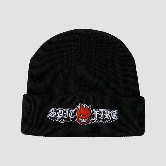 Spitfire Old E Drop Bighead Cuff Beanie (Black)