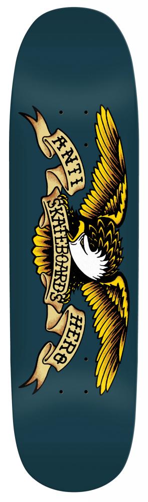 Anti Hero Team Shaped Eagle Blue Meanie 8.75" Deck