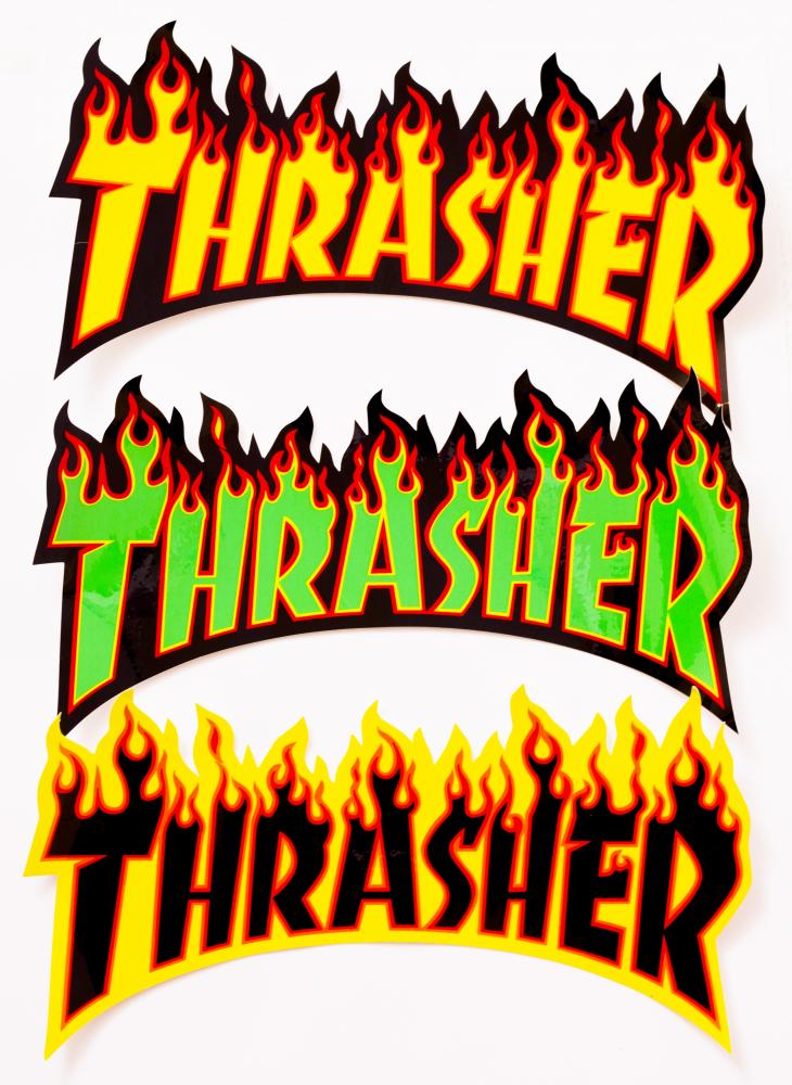 Thrasher Flame Logo Single Sticker