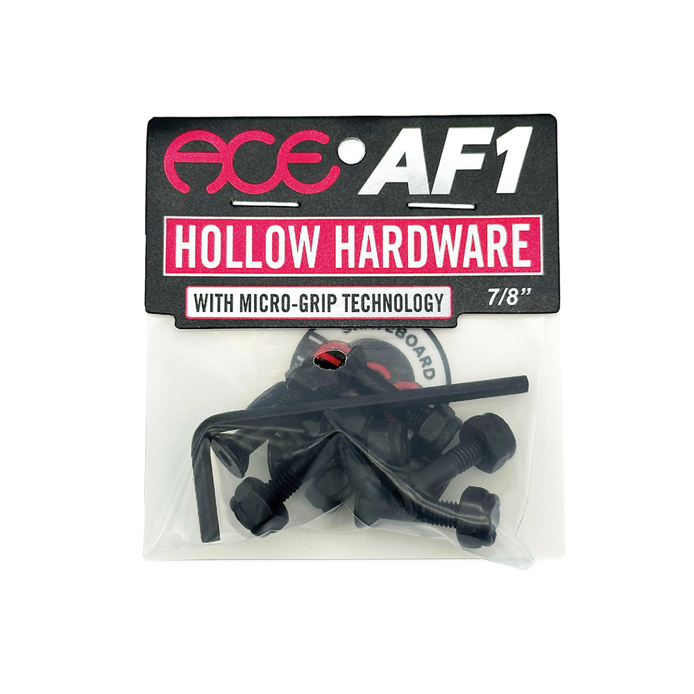 Ace Trucks AF1 HOLLOW Bolts w/ Grippers Allen 7/8"