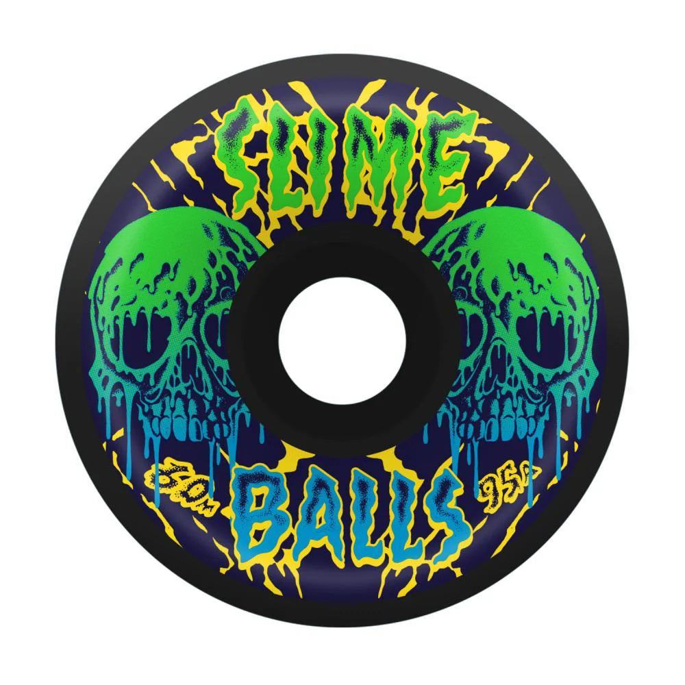 Slime Balls Wheels Skull Vomits 95a Black 60mm
