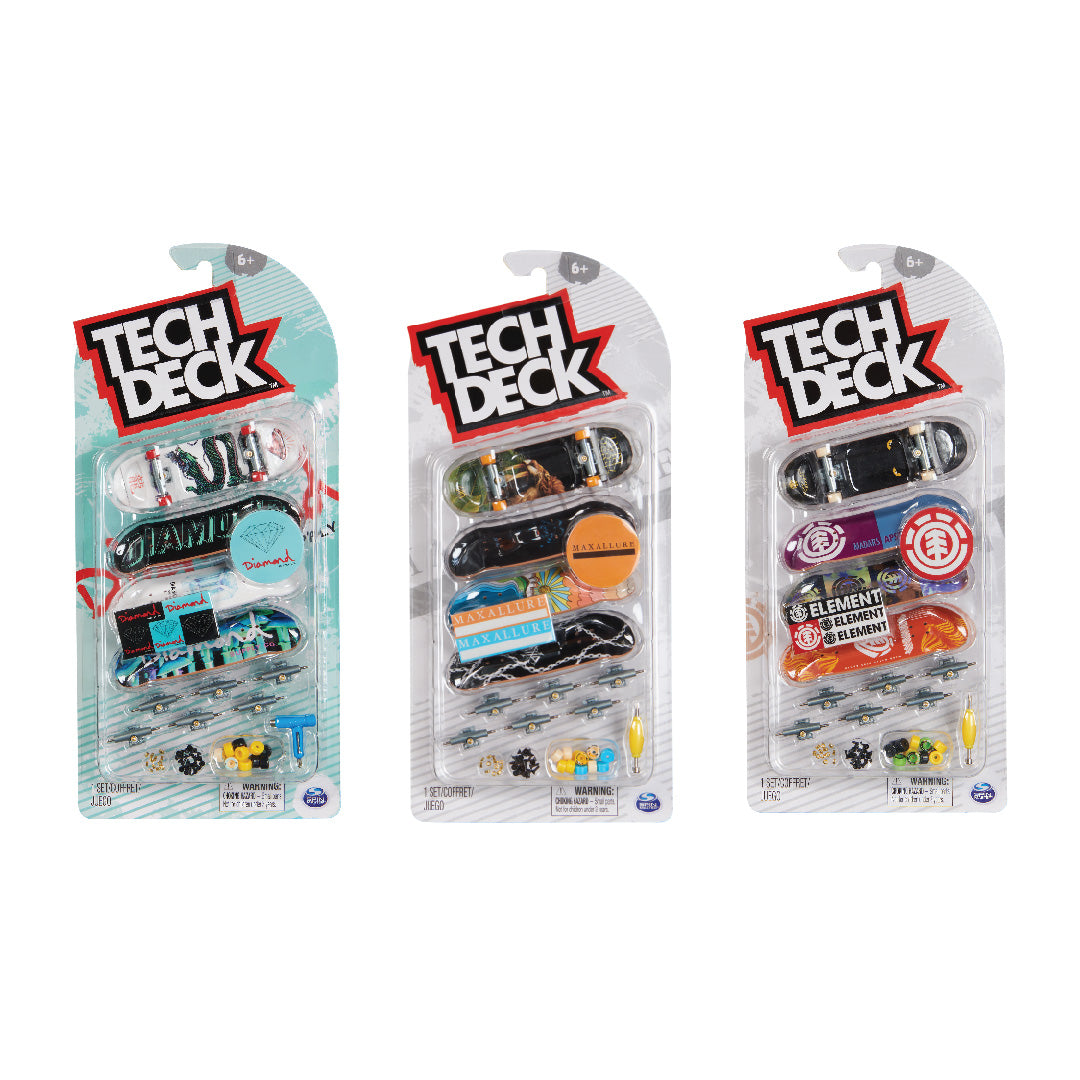 Tech Deck Deluxe 4 Pack (Chosen at random)