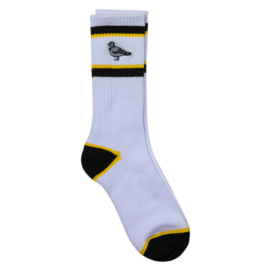 Anti Hero Socks Basic Pigeon Emb White / Black / Yellow