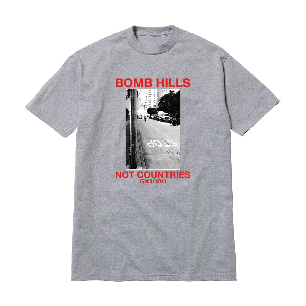 GX1000 Bomb Hills Not Countries Heather T-Shirt