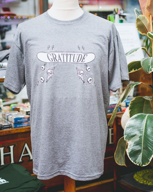 Gratitude Skateshop Feek Exploded Diagram Graphite Heather T-Shirt