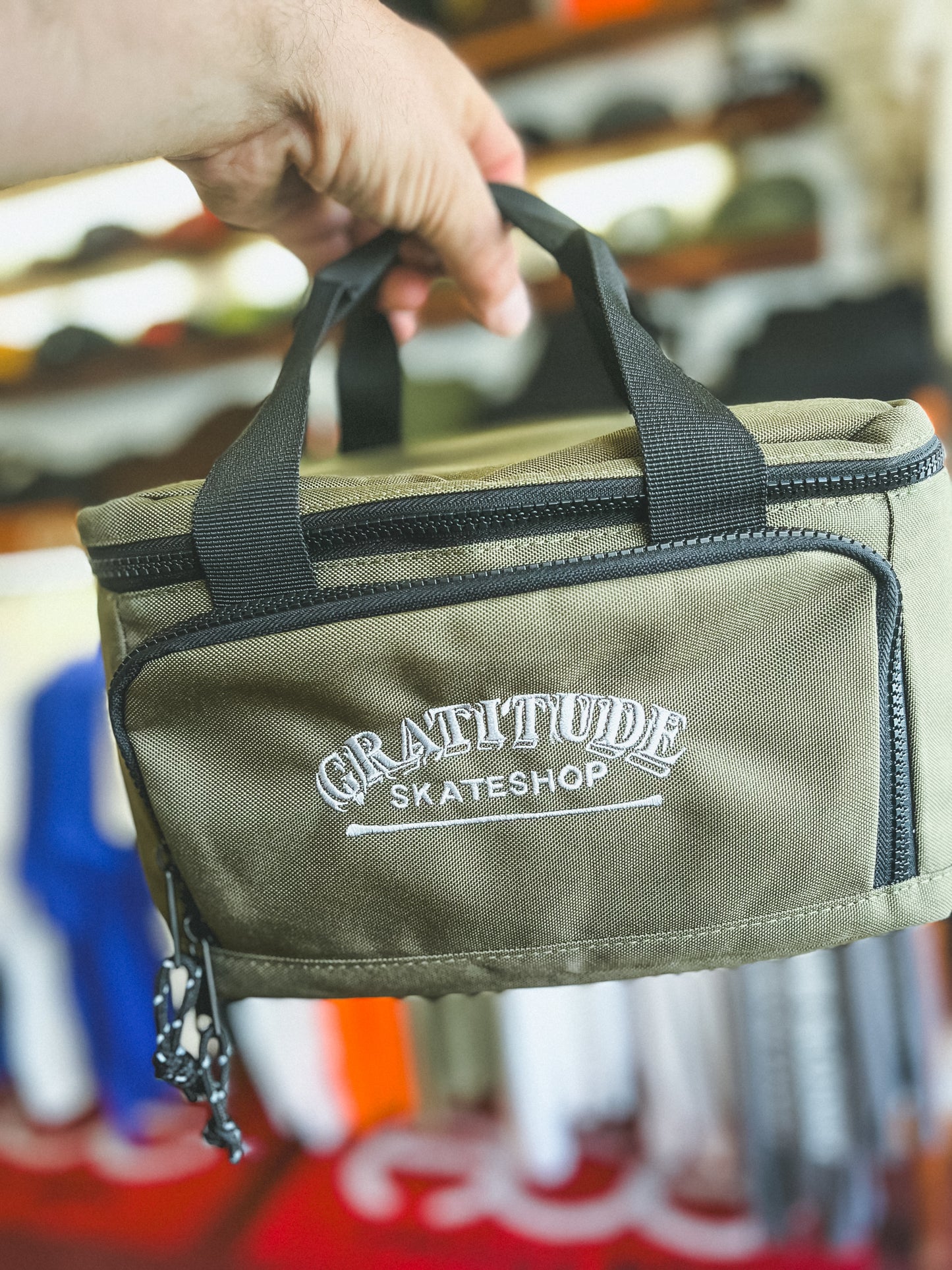 Gratitude Skateshop Cooler Bag Army/Black/Silver.